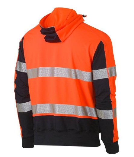 Picture of Bisley, Taped Two Tone Hi Vis Contrast 4 Way Stretchy Hoodie